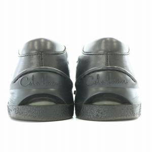 COLE HAAN スリッポン ローファー スクエアトゥ ローヒール レザー US7.5 25cm 黒 ブラック