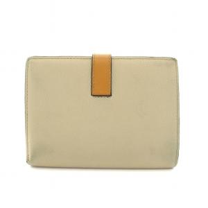 LOEWE バーティカルウォレットミディアム 財布 二つ折り 小銭入れ レザー ベージュ 茶 ブラウン