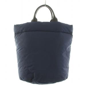 Tao トートバッグ ハンドバッグ 中綿 ナイロン レザー 紺 ネイビー 黒 ブラック