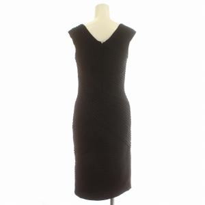 TADASHI SHOJI ノースリーブ ワンピース ひざ丈 タイト XXS 黒 ブラック /G