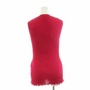GIVENCHY カットソー ノースリーブ ストレッチ チュニック プリーツ S ピンク /NQ