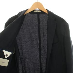 BOGLIOLI ドーバー DOVER テーラードジャケット シングル 3B サイドベンツ ウール 56 3XL 紺 ネイビー