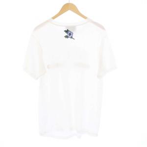 GUCCI Tシャツ カットソー 半袖 ヴィンテージロゴ 刺繍 ダメージ加工 XS 白 ホワイト