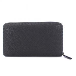 FENDI 長財布 ラウンドファスナー レザー グレー