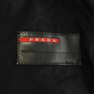 PRADA SPORT ジャンパー ブルゾン ナイロン 中綿 S グレー 黒 ブラック