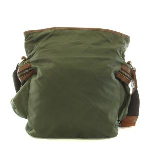 DOLCE&GABBANA ショルダーバッグ ナイロン ロゴプリント カーキ 茶 ブラウン