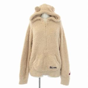 gelato pique クリスマス ジェラートベアJQD パーカー イージーパンツ ルームウェア 上下 2点セット F ベージュ