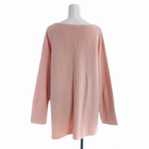 23区 ニット セーター サイドスリット プルオーバー クルーネック 46 XL ライトピンク