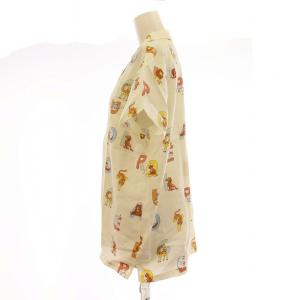 gelato pique アルファベットアニマル セットアップ 上下 シャツ 半袖 ロングパンツ ルームウェア パジャマ F 白 ホワイト PWFT191208