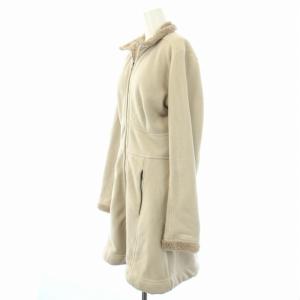 Patagonia フリースコート 裏ボア ジップアップ アウター ミドル丈 ロング M ベージュ 27302F8