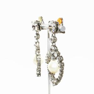 miumiu イヤリング フェイクパール ホワイト