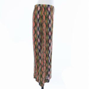 MISSONI タイトスカート ひざ丈 イタリア製 総柄 44 L マルチカラー