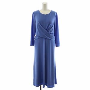 ワンピース マキシ ロング 長袖 2 S 水色 ライトブルー /AN17