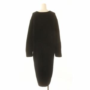 gelato pique 20AW ジェラピケ Joel Robuchon ルームウェア ナイトウェア ワンピース ロング シルク混 ボア ニット Vネック