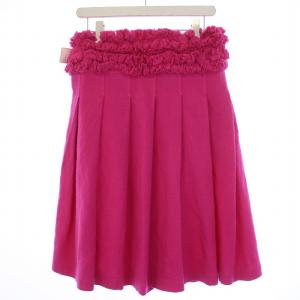 Tao AD2007 ラップスカート ひざ丈 ウール アンゴラ M ピンク TT-S039