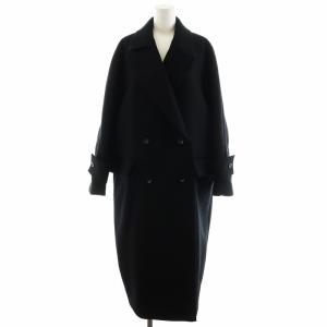 Super140 melton Double Coat チェスターコート ロング丈 ウール アウター 36