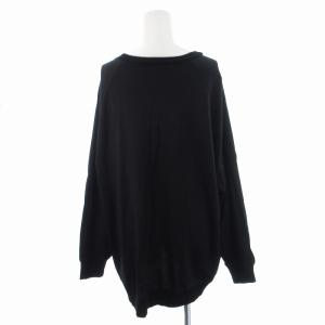 JOURNAL STANDARD LUXE 23SS ラスティックジャージークルーネックプルオーバー 長袖  黒 ブラック