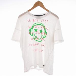 スモークビーツカットソー Tシャツ 半袖 プリント 1 S 白 ホワイト GB0418-CS14 /MM