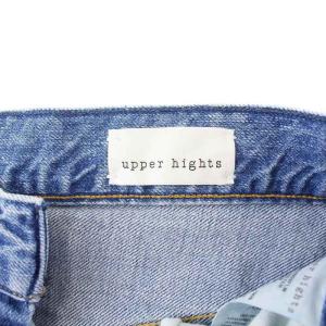 upper hights THE SISTAR FLOW ワイドデニムパンツ ジーンズ ハイウエスト ダメージ加工 W24 青 ブルー 188204802FLW