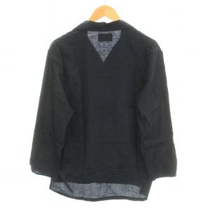 glamb ペイズリーチャイナシャツ 総柄 長袖 1 S 紺 ネイビー /KL