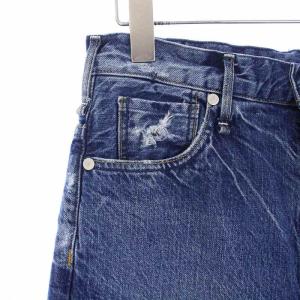 upper hights THE SISTER ワイドデニムパンツ ジーンズ ハイウエスト ダメージ加工 W24 青 ブルー 188204802COS