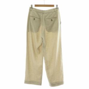 23区 タグ付き スラックスパンツ ストレート ジッパーフライ 36 S ベージュ