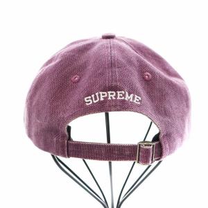 Supreme pigment canvas s logo 6-panel キャップ パープル