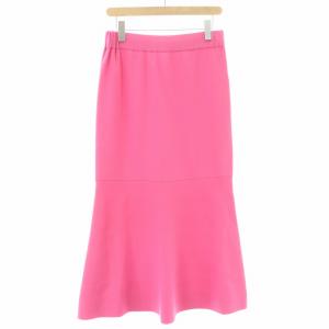 ドライストレッチスカート イージー タイト マキシ ロング ストレッチ ウエストゴム 38 M ピンク