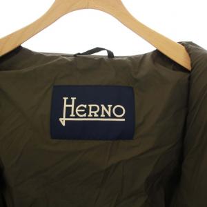 HERNO GLOBE ECOAGE & METROPOLITAN BOMBER ダウンジャケット 46 カーキ