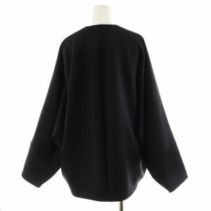 ADORE 22SS ボンディングドルマンジャケット ノーカラージャケット 38 M 黒 ブラック 531-2150219