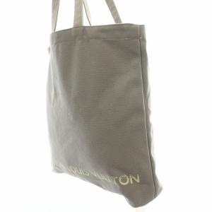 LOUIS VUITTON トートバッグ ハンドバッグ キャンバス ロゴ プリント グレー