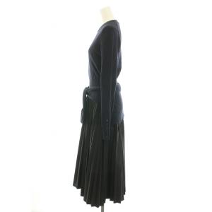 3.1 phillip lim セットアップ 上下 ニット セーター クルーネック 長袖 腰巻き風レイヤード ワンピース ロング Vネック ノースリーブ シアー