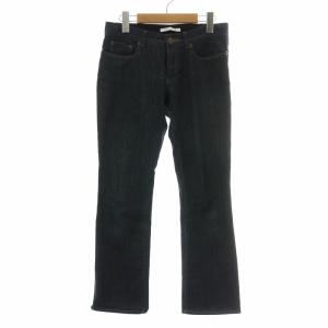 FOXEY NEW YORK デニムパンツ ジーンズ ジップフライ ストレッチ 38 S 紺 ネイビー