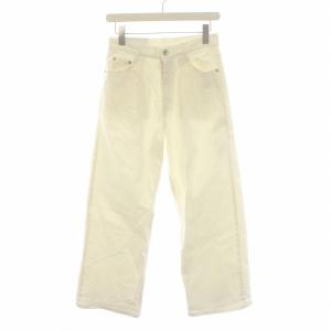 EVERYDAY I LIKE 23SS タックバギーデニムパンツ ジーンズ ワイド 34 S 白 ホワイト