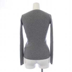 GALERIE VIE 23AW プルミエールウールリブ クルーネックプルオーバー ニット カットソー 長袖 F グレー 23-02-34-02106