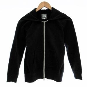 ジップアップパーカー フーディー 裏起毛 S 紺 ネイビー NTW11306