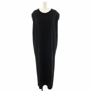 23SS Kensington Sley ニットワンピース ミモレ ロング ノースリーブ 38 M 黒