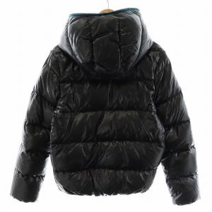 DUVETICA ダウンジャケット フード ナイロン アウター 44 S 黒 ブラック