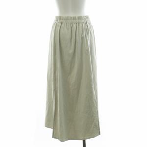 Theory 24SS STRETCH OXFORD ELASTIC TULIP フレアスカート ミモレ ロング 麻