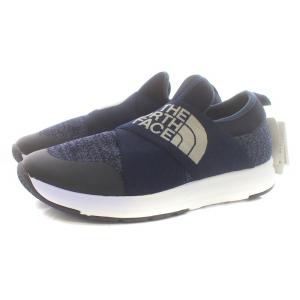 THE NORTH FACE TRAVERSE LOW IV スニーカー ローカット ニット ロゴ コズミックブルー×ハワイアンサンセット NF51945