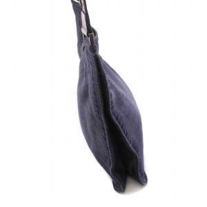 HUNTING WORLD ショルダーバッグ デニム レザー 紺 ネイビー