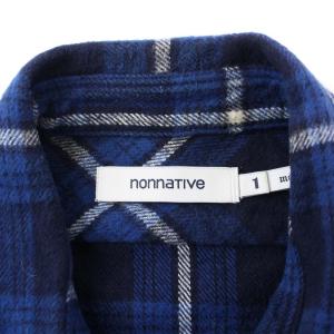 nonnative EXPLORER SHIRT JACKET COTTON シャツジャケット ジップアップ チェック 1 S 青 ブルー NN-SJ3806