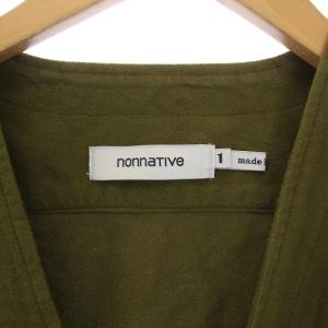nonnative 19AW CARPENTER SHIRT JACKET COTTON FLANNEL シャツ ジャケット Vネック 1 M