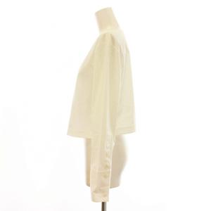 Theory 24SS COTTON SHIRTING BOAT NK VOL SH ブラウス プルオーバー 長袖 ボートネック