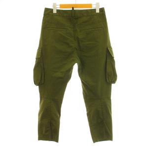 DSQUARED2 22SS スキニーカーゴパンツ クロップド ボタンフライ 38 S カーキ S75KB0260