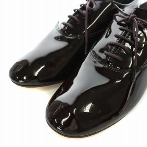 Repetto ジジリッチ ZIZI RICH AD ドレスシューズ エナメル カウレザー レースアップ 39.5 25.0cm 茶 ブラウン