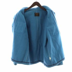 HYSTERIC GLAMOUR KINKY JEANS ジャケット ステンカラー シングル ノーベント ウール 青 ブルー