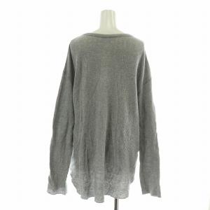 Deuxieme Classe 22SS ワッフルTシャツ カットソー ヘンリーネック サーマル オーバーサイズ ハーフボタン 長袖 F