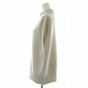GALERIE VIE 21AW ファインウールビルドネックベスト ジレ ニット プルオーバー ハイネック S アイボリー 23-02-14-02105