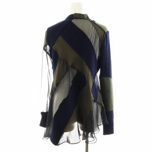 sacai』サカイ (1) ニットドッキング切替 アシンメトリー